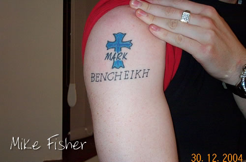 Mike Fisher tattoo
